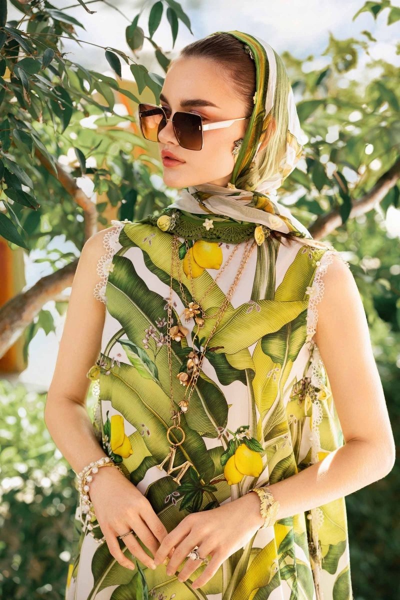 Maria. B 3-Piece Unstitched Printed Lawn Suit - MPT-2503-A