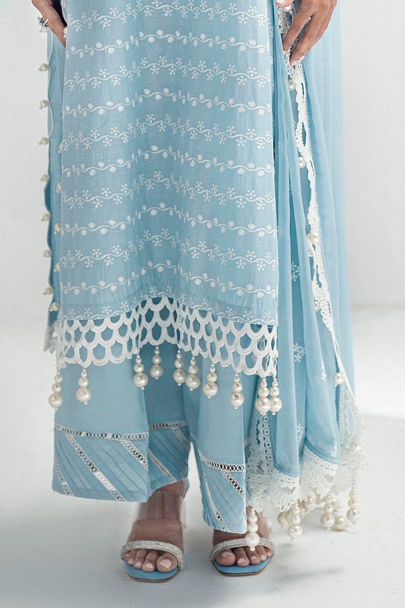 Gul Ahmed 3 Piece Unstitched Schiffli Embroidered Lawn Suit with Schiffli Embroidered Chiffon Dupatta PM-52041