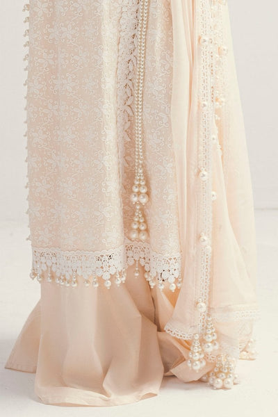 Gul Ahmed 3 Piece Unstitched Schiffli Embroidered Lawn Suit with Embroidered Chiffon Dupatta PM-52046