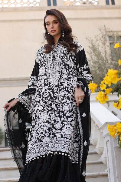 Gul Ahmed 3 Piece Unstitched Embroidered Lawn Suit with Embroidered Chiffon Dupatta PM-52056
