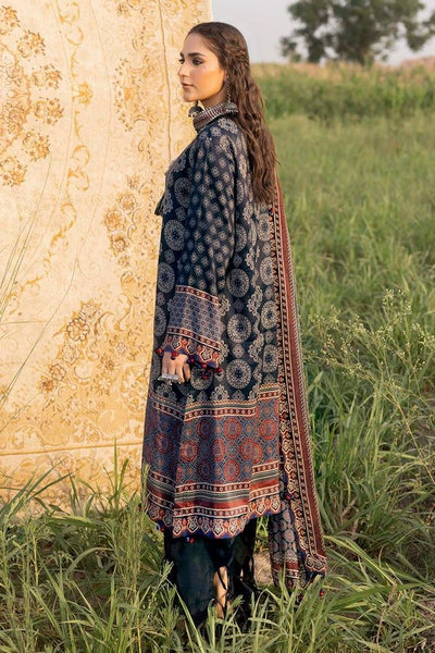 Gul Ahmed 3 Piece Unstitched Printed embroidered raw silk Suit SP-52067
