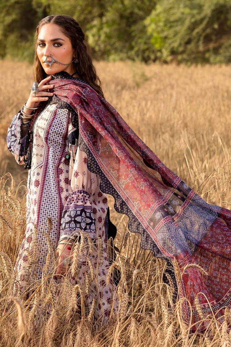 Gul Ahmed 3 Piece Unstitched Embroidered Printed Lawn Suit SP-52069