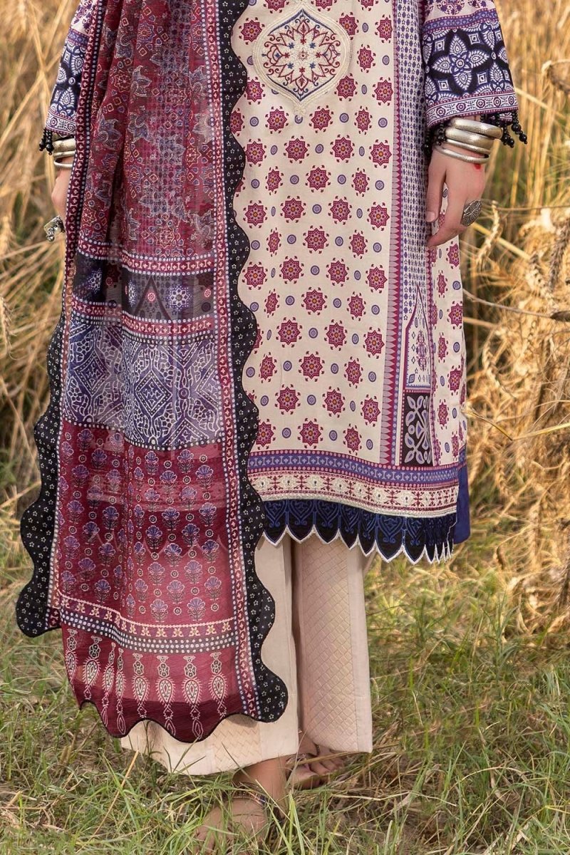 Gul Ahmed 3 Piece Unstitched Embroidered Printed Lawn Suit SP-52069