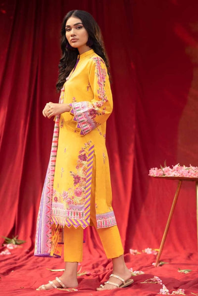 Gul Ahmed 2PC Digital Printed Cambric Shirt With Lawn Dupatta TCN-12009-B
