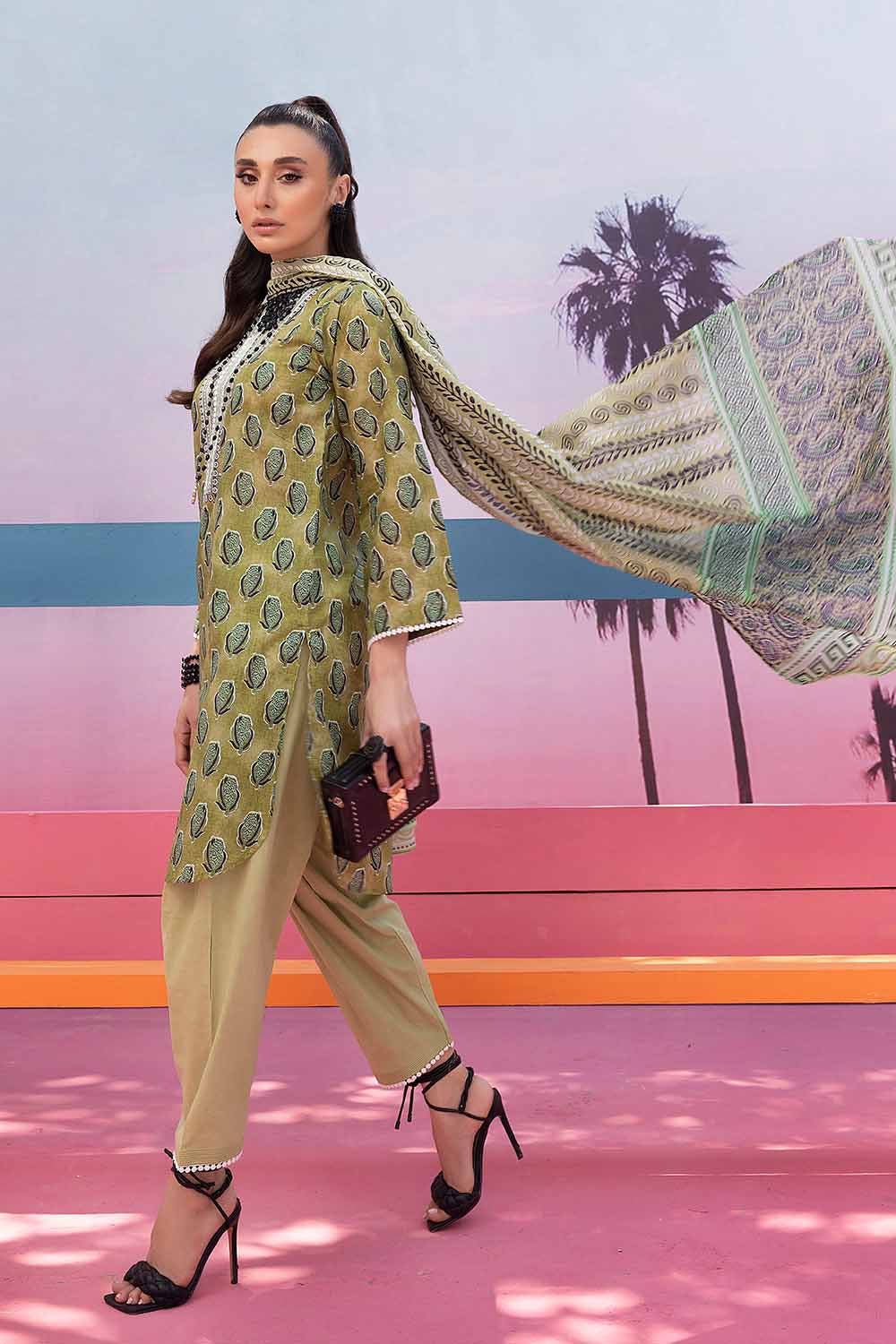 Gul Ahmed 2PC Lawn Printed Unstitched Suit TL-32080 A