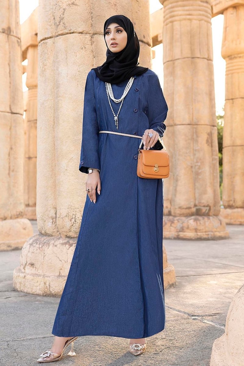 Gul Ahmed Ready To Wear Nisa Denim Abaya WGB-KAB-22042