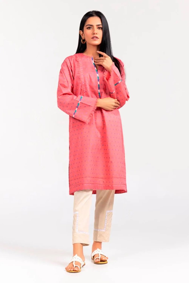 Gul Ahmed Kaaj 01 Piece Stitched Jacquard Shirt - WGK-JQS-DE-600