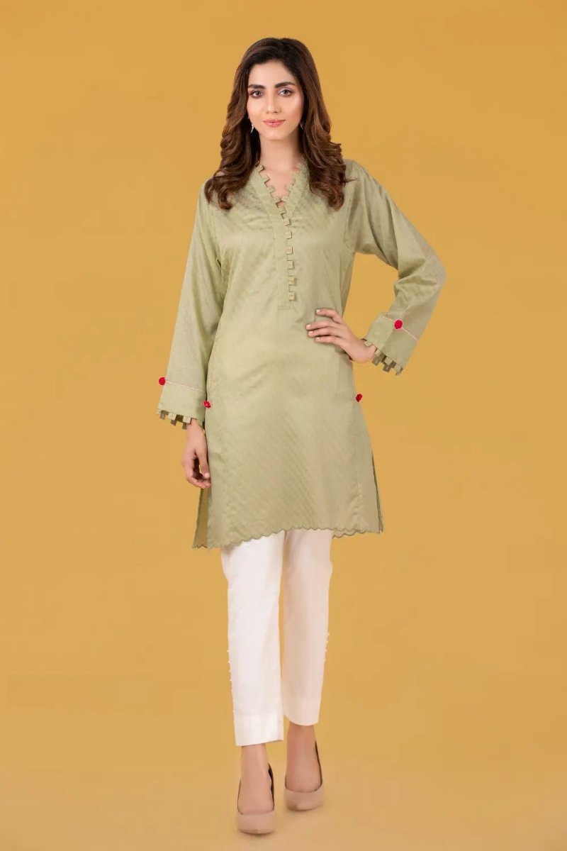 Gul Ahmed Kaaj 01 Piece Stitched Jacquard Shirt - WGK-JQS-DY-599