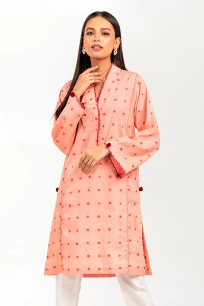 Gul Ahmed Kaaj 01 Piece Stitched Jacquard Shirt - WGK-JQS-DY-779
