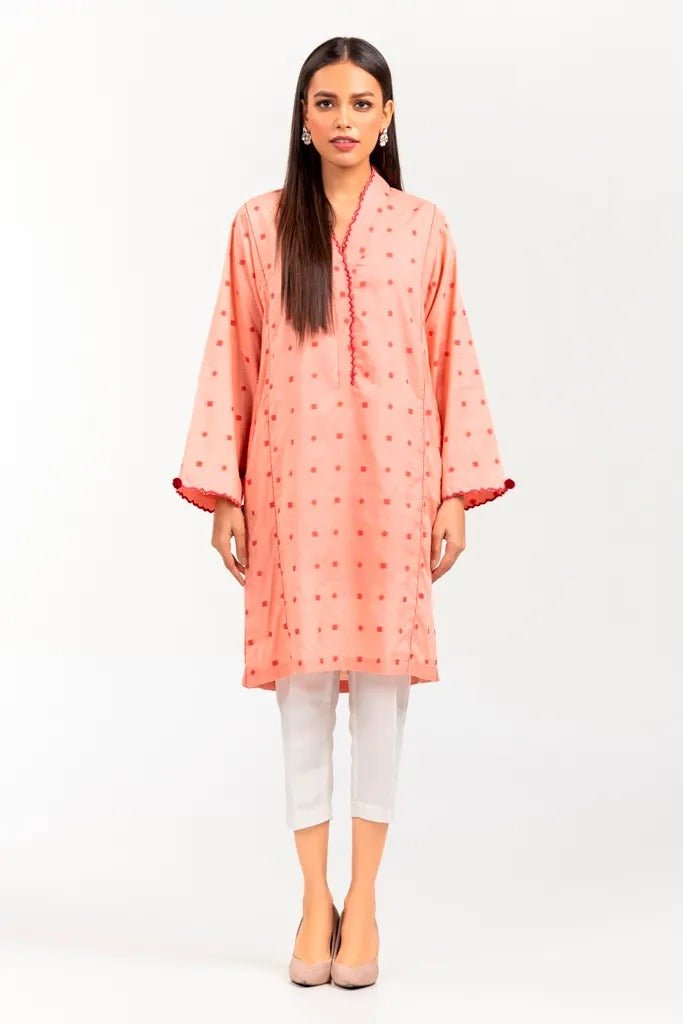 Gul Ahmed Kaaj 01 Piece Stitched Jacquard Shirt - WGK-JQS-DY-779