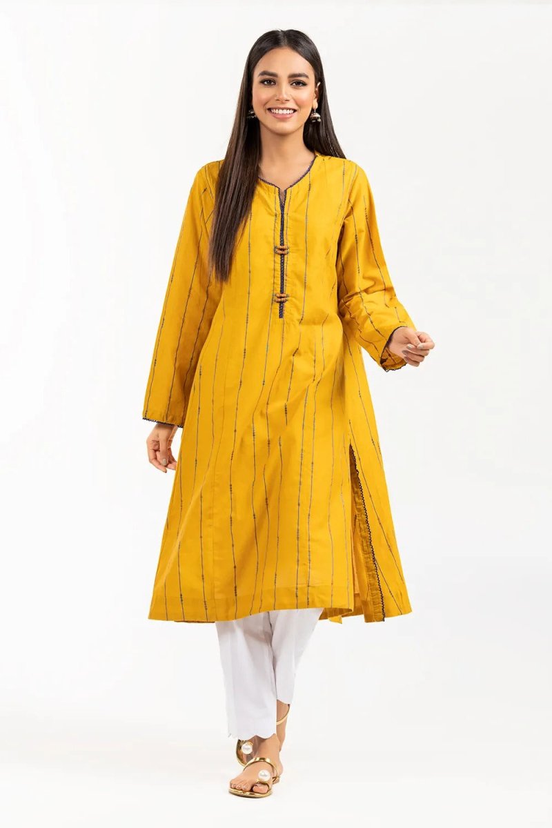 Gul Ahmed Kaaj 01 Piece Stitched Jacquard Shirt - WGK-JQS-DY-780