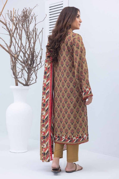 Gul Ahmed 3PC Printed Karandi Stitched Suit WNS-32176 B