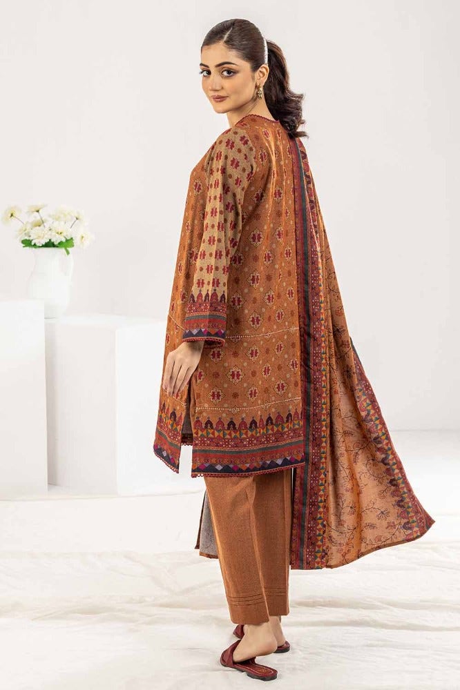 Gul Ahmed 3 Piece Printed Dhanak Stitched Suit WNS-32189 A