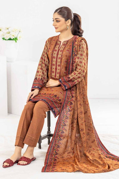 Gul Ahmed 3 Piece Printed Dhanak Stitched Suit WNS-32189 A