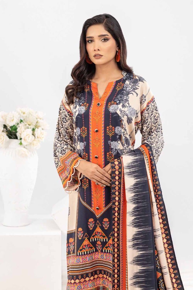 Gul Ahmed 3PC Printed Cotail Stitched Suit WNS-32209 A