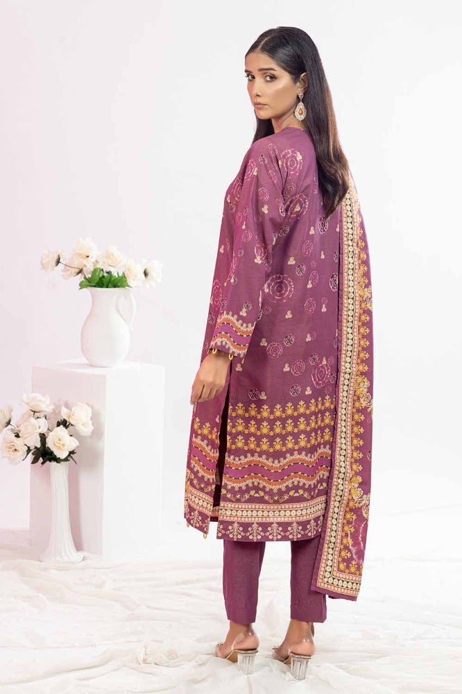Gul Ahmed 3 Piece Printed Chambray Stitched Suit WNS-32213 B