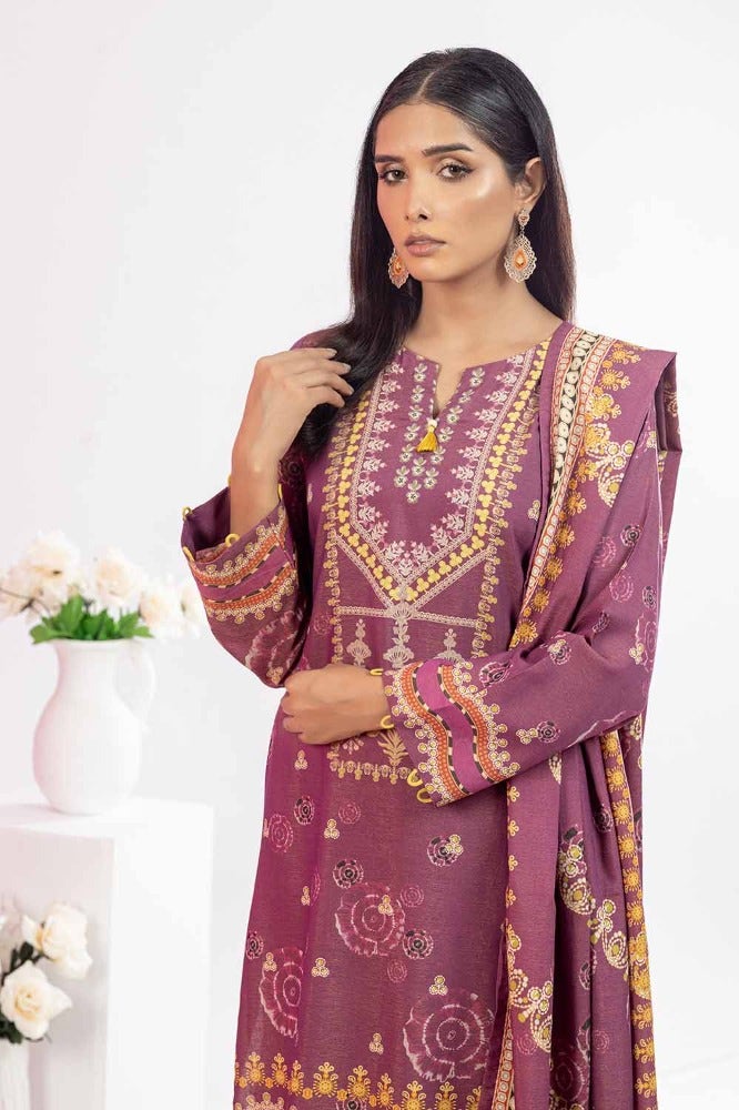 Gul Ahmed 3 Piece Printed Chambray Stitched Suit WNS-32213 B