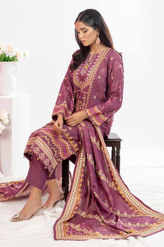 Gul Ahmed 3 Piece Printed Chambray Stitched Suit WNS-32213 B
