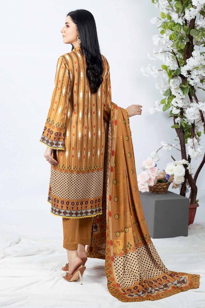 Gul Ahmed 3PC Printed Cotail Stitched Suit WNS-32248 B