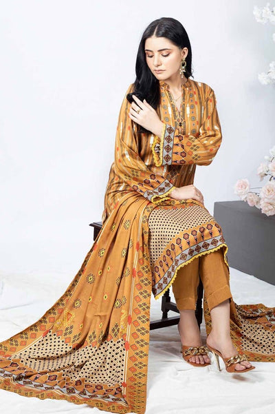 Gul Ahmed 3PC Printed Cotail Stitched Suit WNS-32248 B