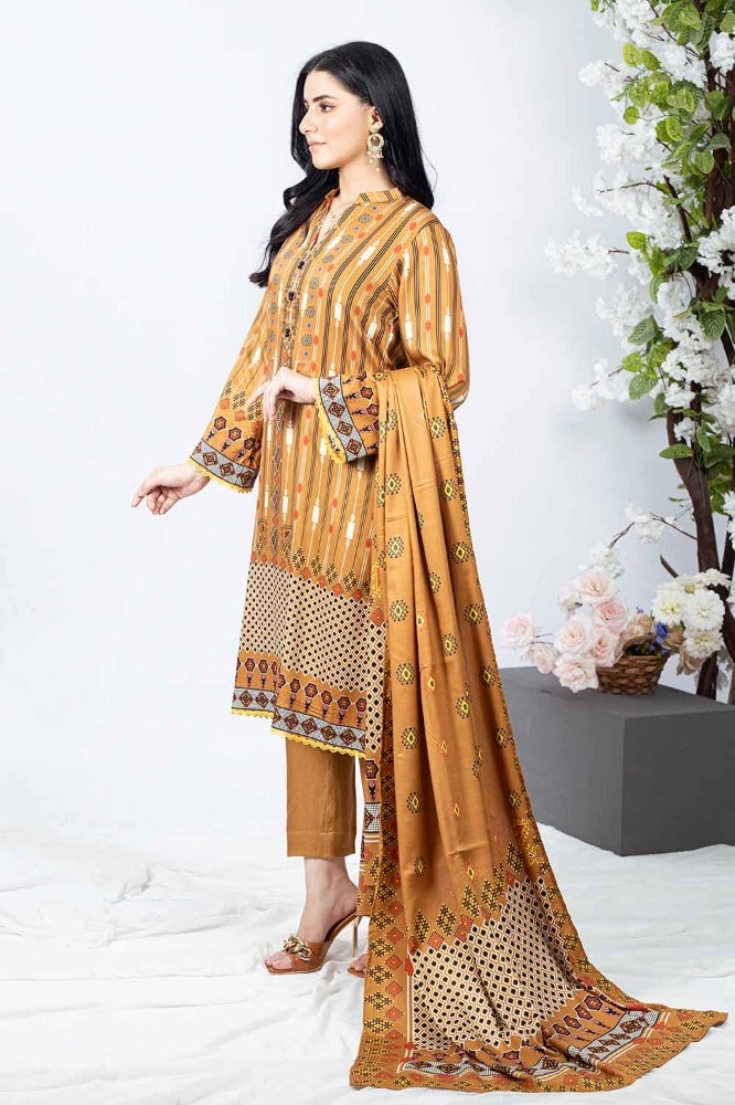 Gul Ahmed 3PC Printed Cotail Stitched Suit WNS-32248 B