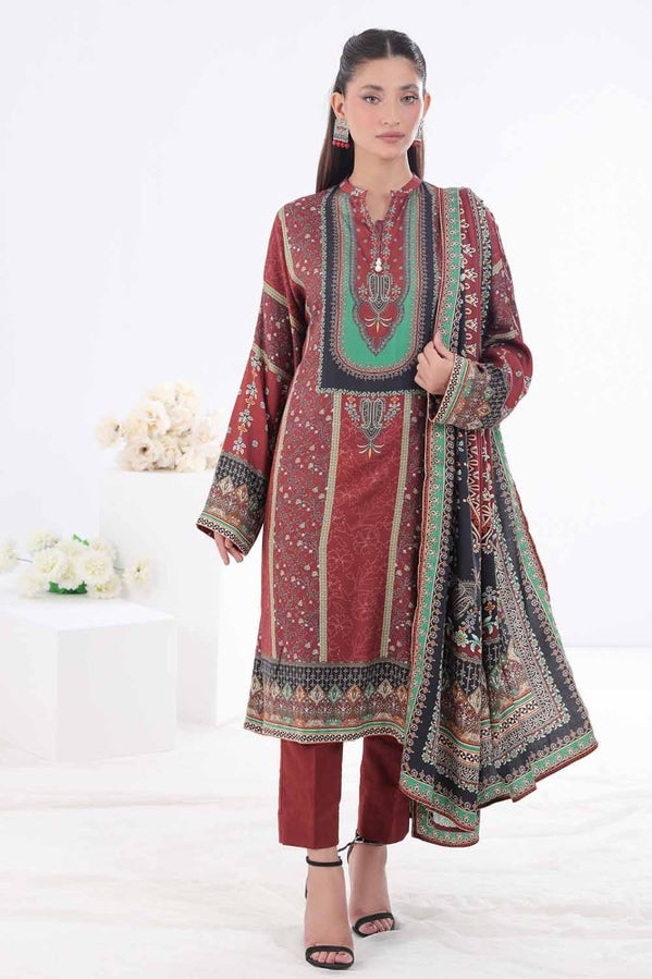 Gul Ahmed 3PC Printed Cotail Stitched Suit WNS-32249 A