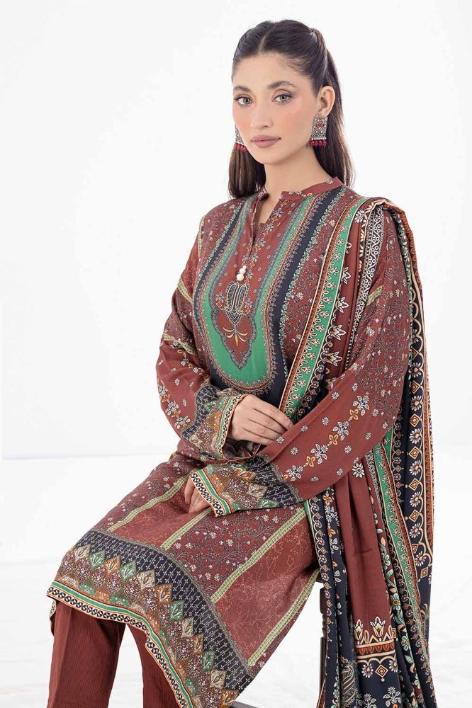 Gul Ahmed 3PC Printed Cotail Stitched Suit WNS-32249 A