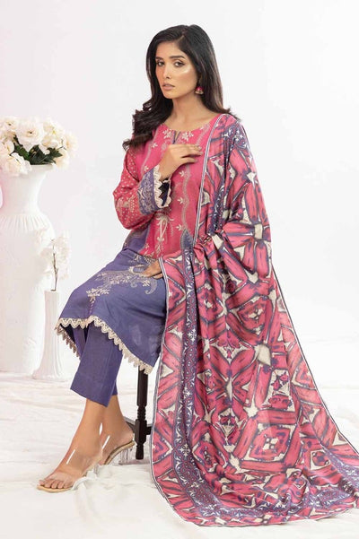 Gul Ahmed 3 Piece Printed Chambray Stitched Suit WNS-32270 A