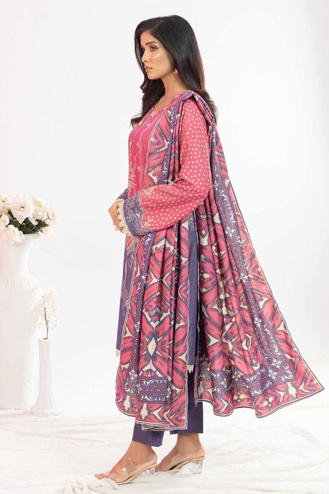 Gul Ahmed 3 Piece Printed Chambray Stitched Suit WNS-32270 A