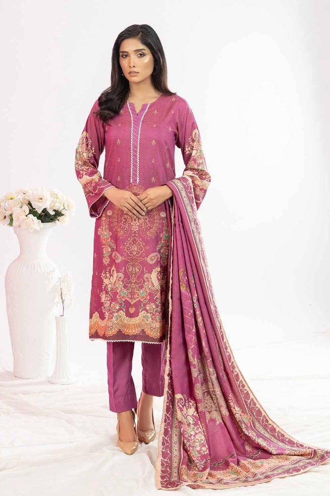 Gul Ahmed 3 Piece Printed Chambray Stitched Suit WNS-32281 B