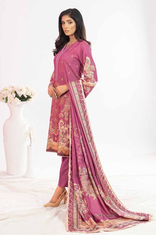 Gul Ahmed 3 Piece Printed Chambray Stitched Suit WNS-32281 B