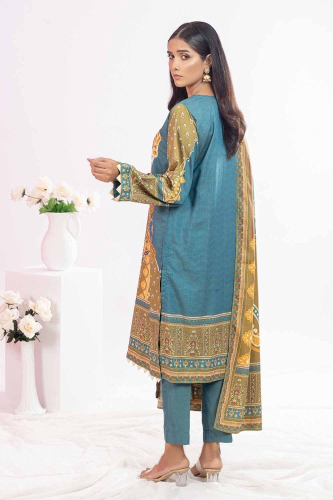 Gul Ahmed 3 Piece Printed Chambray Stitched Suit WNS-32295 A