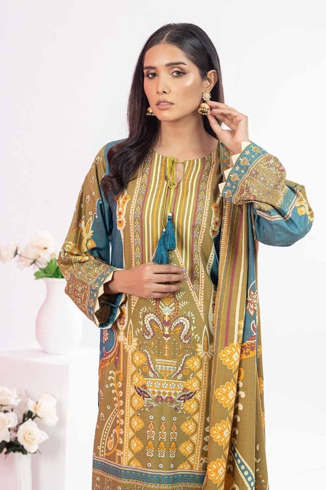 Gul Ahmed 3 Piece Printed Chambray Stitched Suit WNS-32295 A