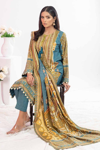 Gul Ahmed 3 Piece Printed Chambray Stitched Suit WNS-32295 A