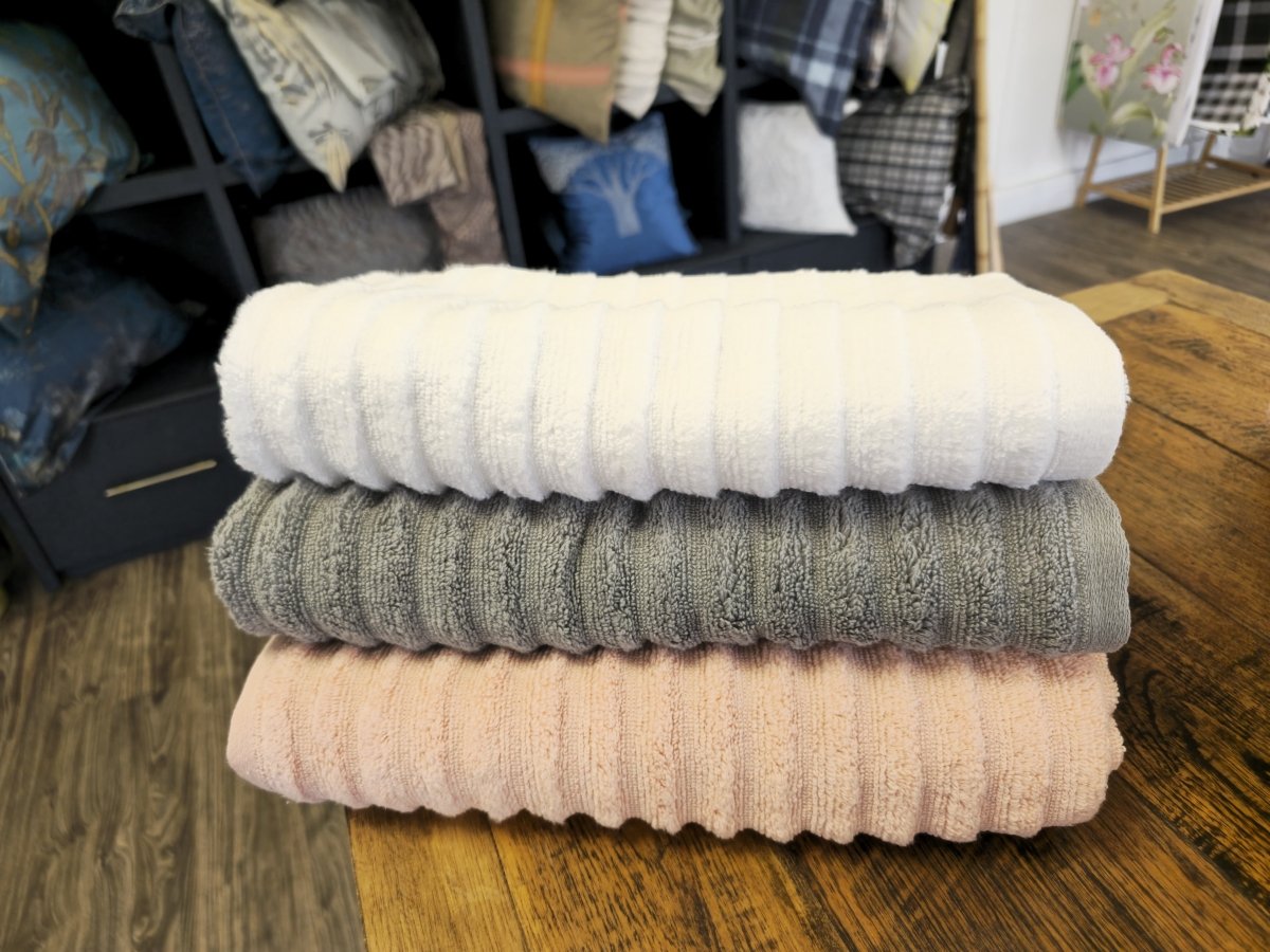Mountain Stripe 100% Cotton Zero Twist Soft Hand & Bath Towels (Sold Separately)