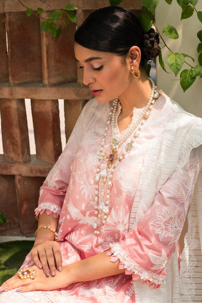 SANA SAFINAZ 3 Piece Unstitched Printed Embroidered Lawn Suit - M232-008B-CH