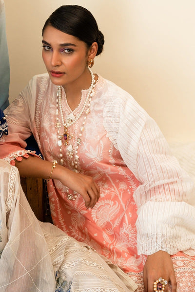 SANA SAFINAZ 3 Piece Unstitched Printed Embroidered Lawn Suit - M232-008B-CH