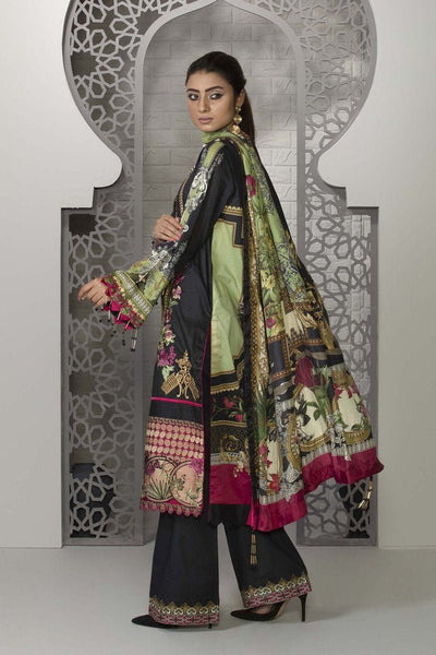 Sapphire 3 Piece Unstitched Embroided Nera - V4