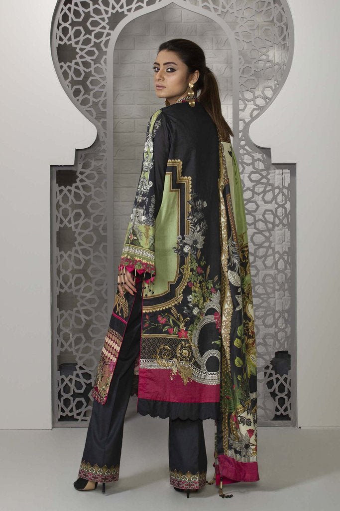 Sapphire 3 Piece Unstitched Embroided Nera - V4