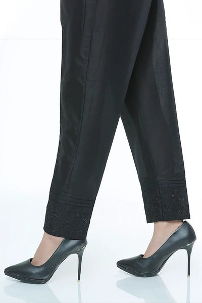 LSM Embroidered Stitched Trousers LSM-52-Black