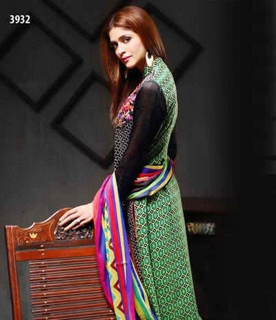 Tawakkal Fabrics Artistry Chiffon 3 Piece Unstitched Suit 3932