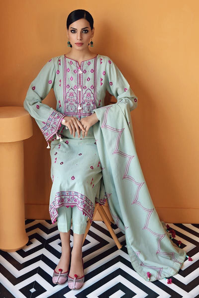 Ready to Wear Gul Ahmed 3 Piece Embroidered Suit with Karandi Dupatta ADE-05