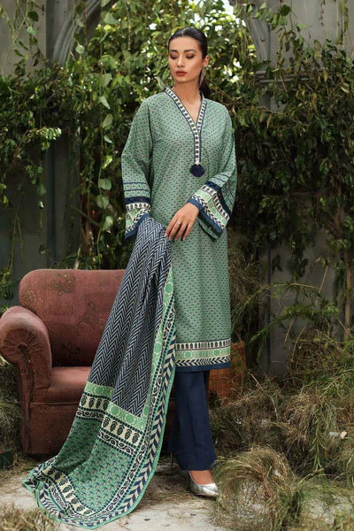 Gul Ahmed 3PC Unstitched Digital Printed Karandi Shawl Suit AY-12036 B