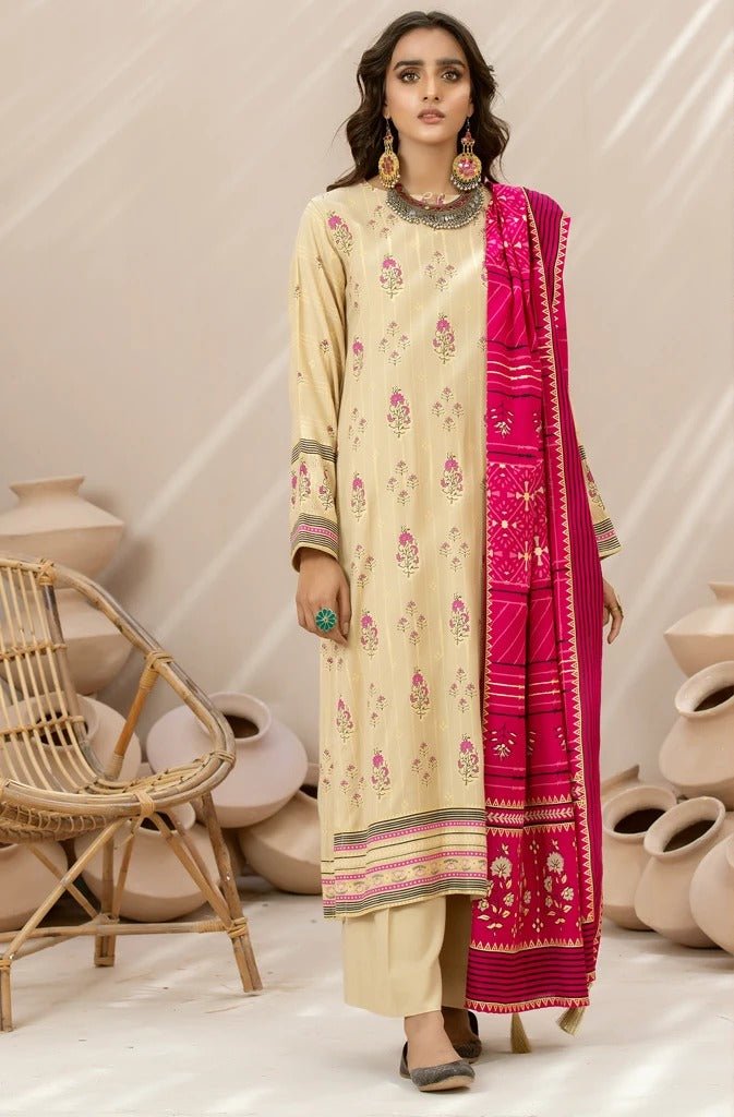 Lakhany 03 Piece Unstitched Pearl Printed Suit CGC-4012