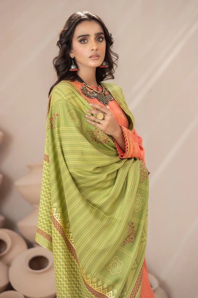 Lakhany 03 Piece Unstitched Pearl Printed Suit CGC-4014