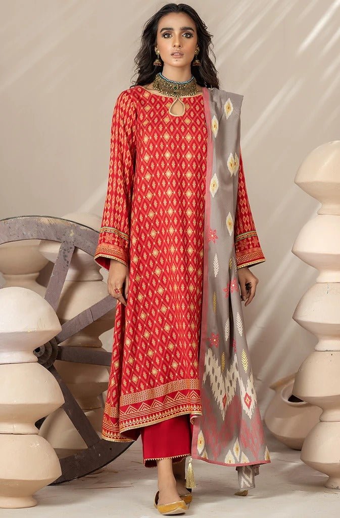 Lakhany 03 Piece Unstitched Pearl Printed Suit CGC-4018