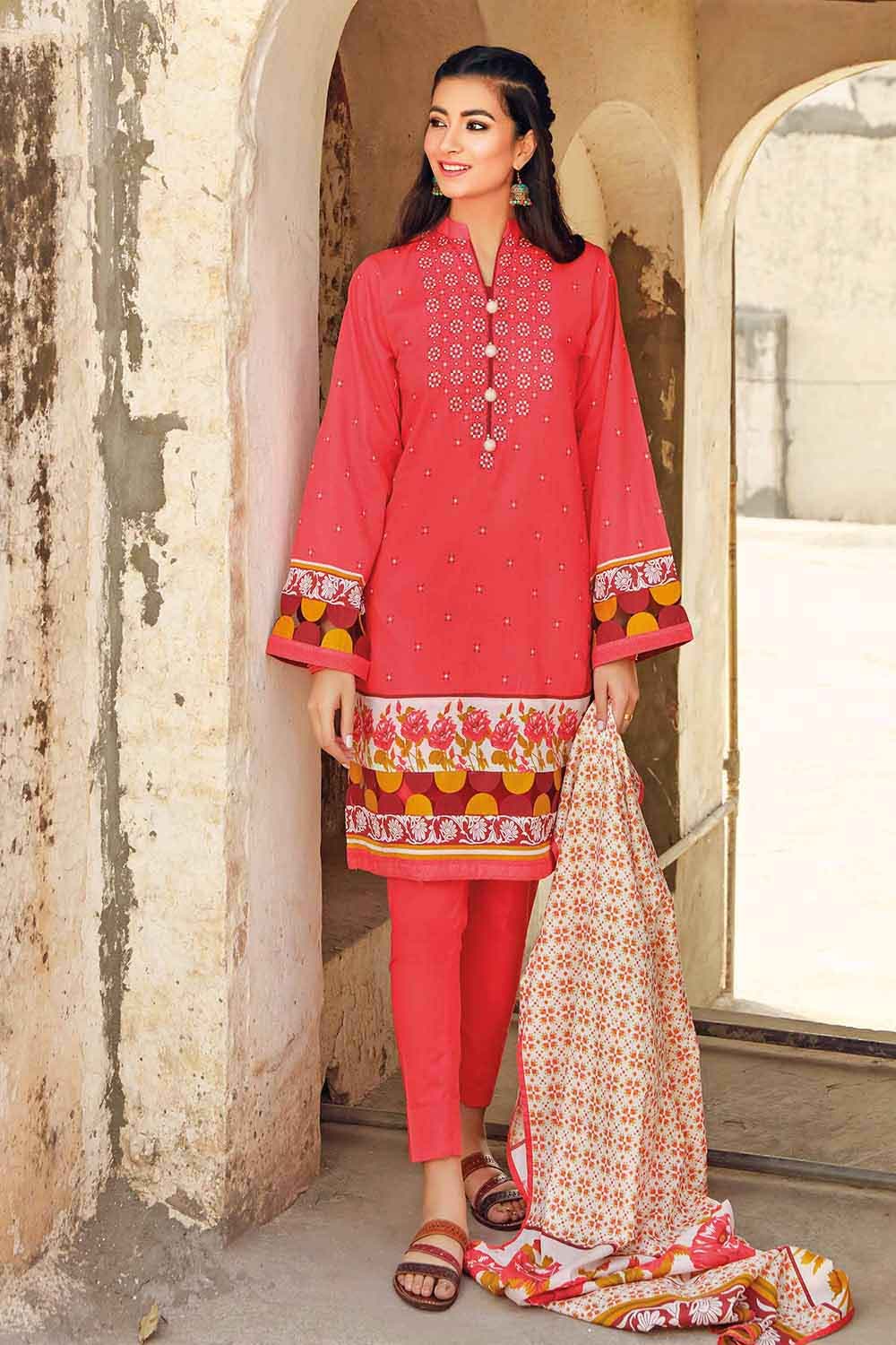 Gul Ahmed 3PC Digital Printed Lawn Stitched Suit CL-12011 B