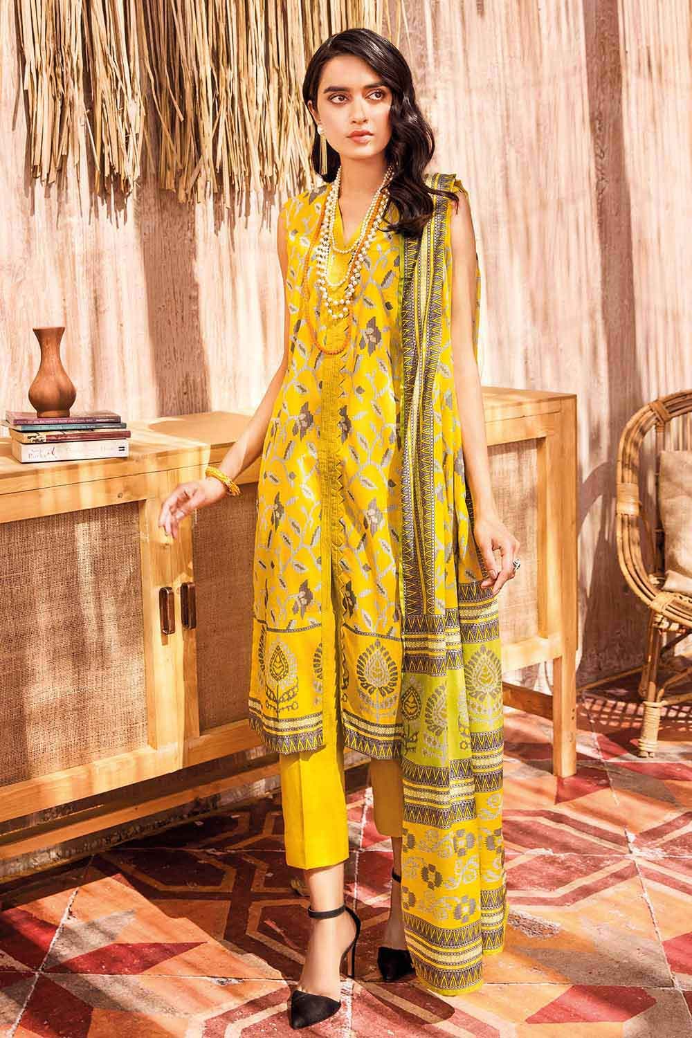 Gul Ahmed 3PC Digital Printed Lawn Stitched Suit CL-12012 A