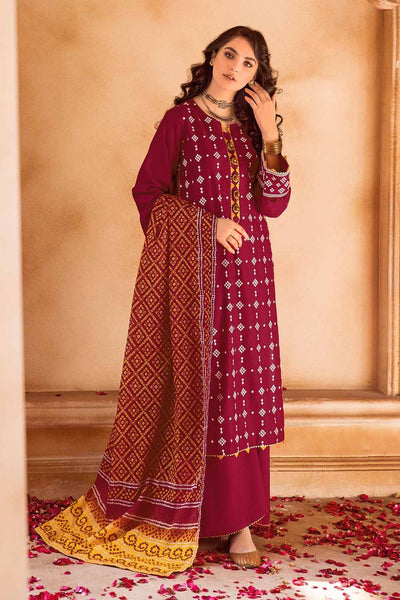 Gul Ahmed 3PC Embroidered Chunri Lawn Unstitched Suit CL-32166