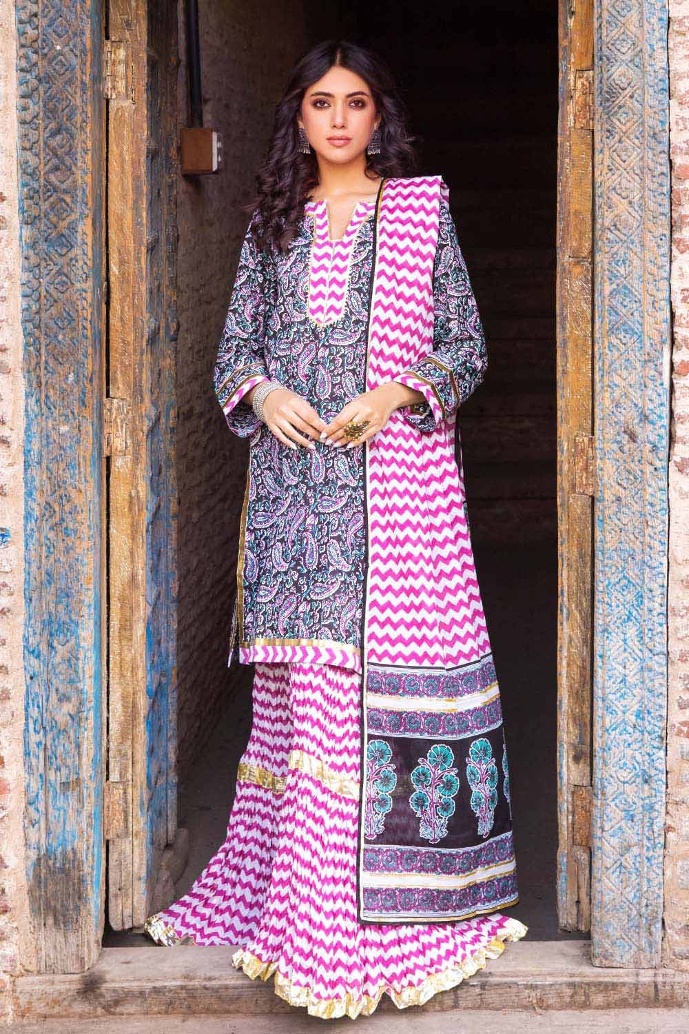 Gul Ahmed 3PC Lawn Unstitched Printed Suit CL-32234 B